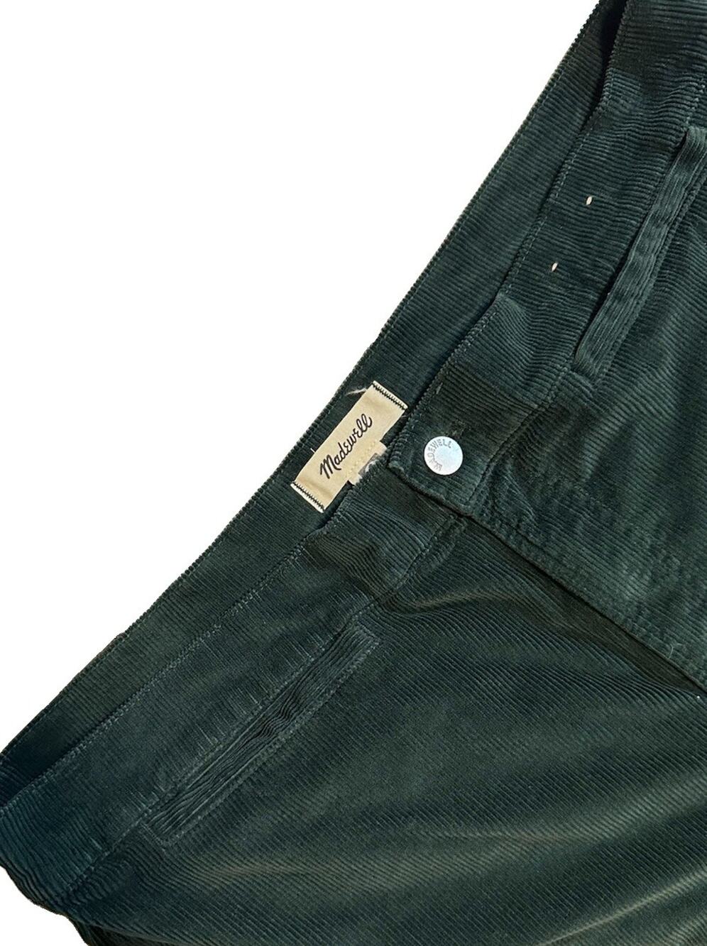 Madewell Emmett Wide Leg Pant In Corduroy Welt Pocket Edition Women’s SZ 33